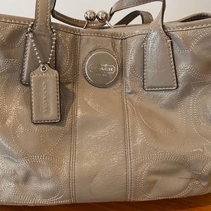 Grey Coach bag